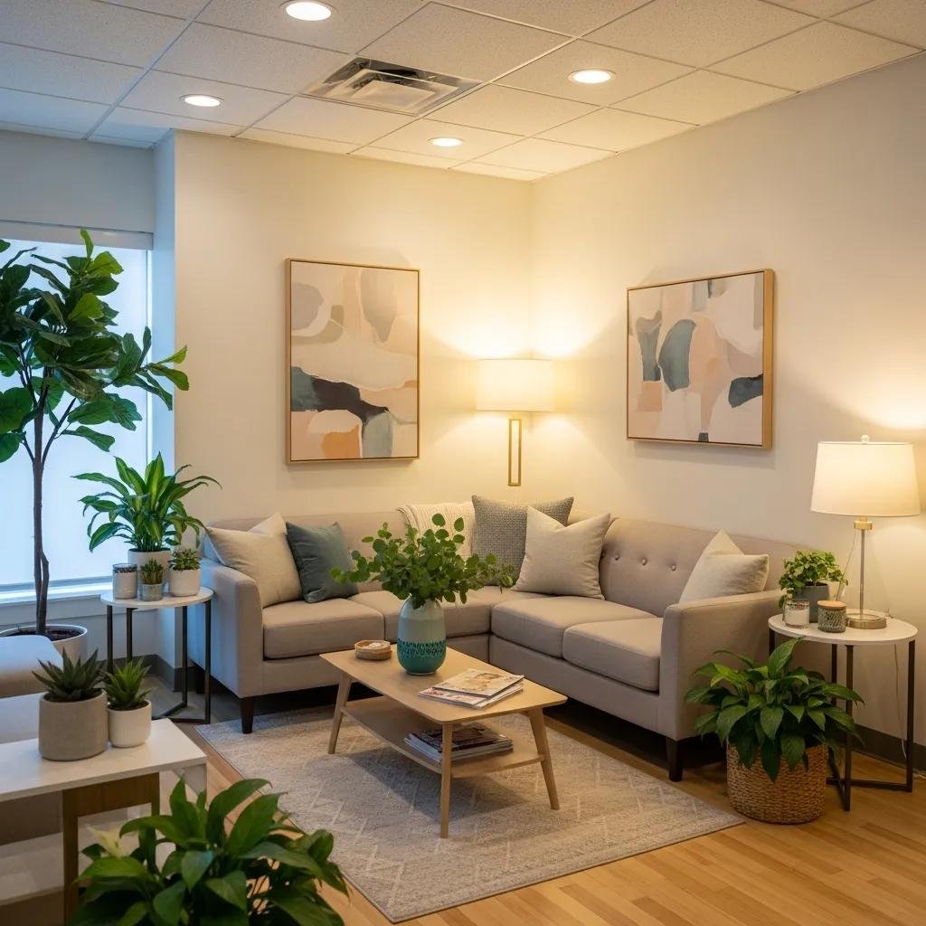Inviting private gynaecology clinic interior emphasizing comfort and accessibility