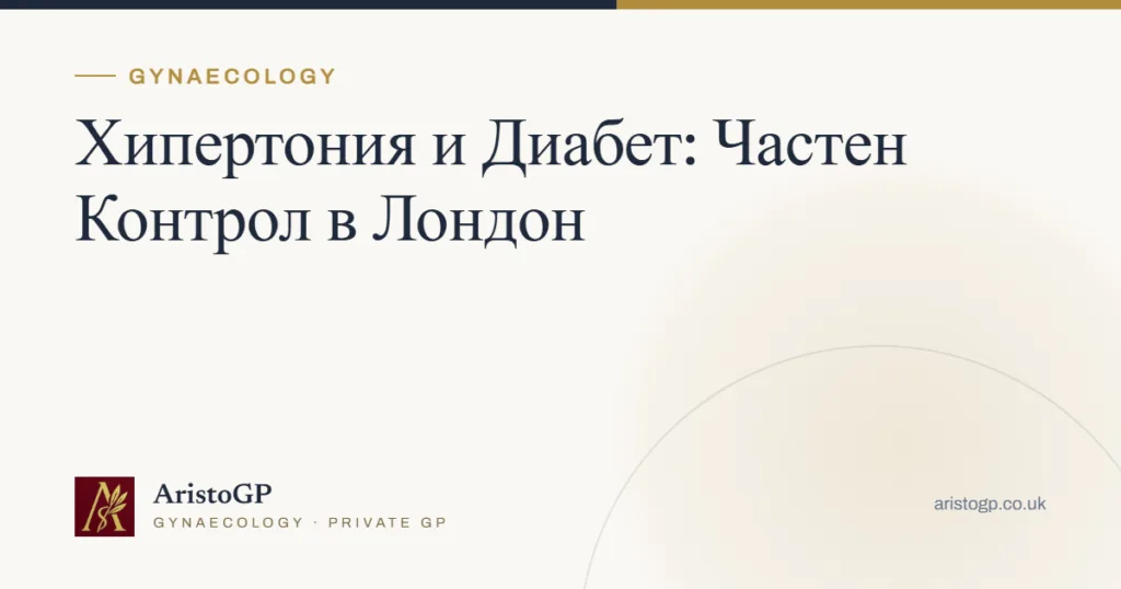 Хипертония и Диабет: Частен Контрол в Лондон