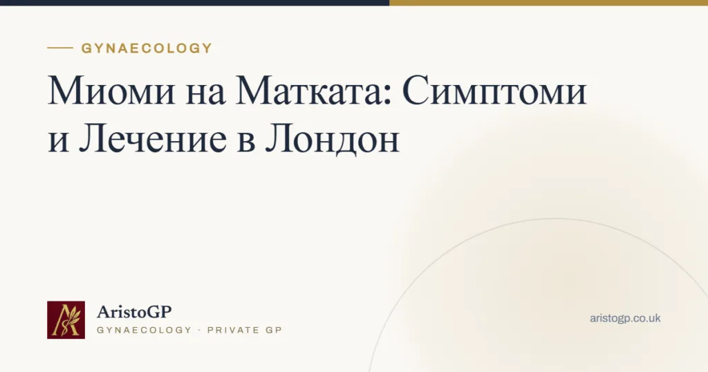 Миоми на Матката: Симптоми и Лечение в Лондон